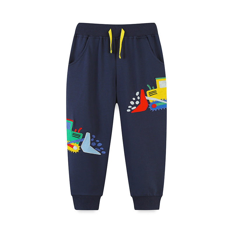 Kids' Excavator Embroidered Jogger Pants