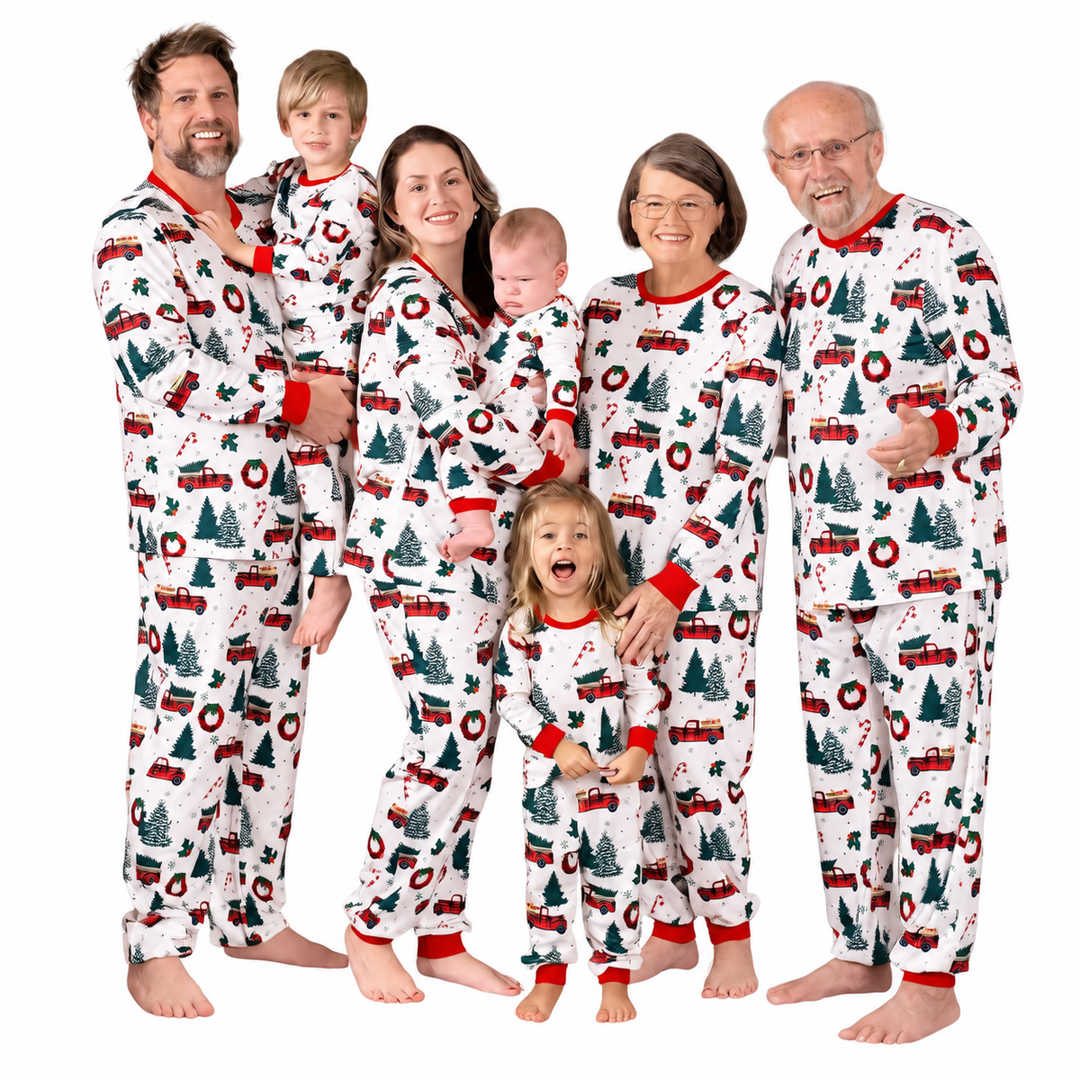 Chrimas Trees Family Matching Christmas Pajamas