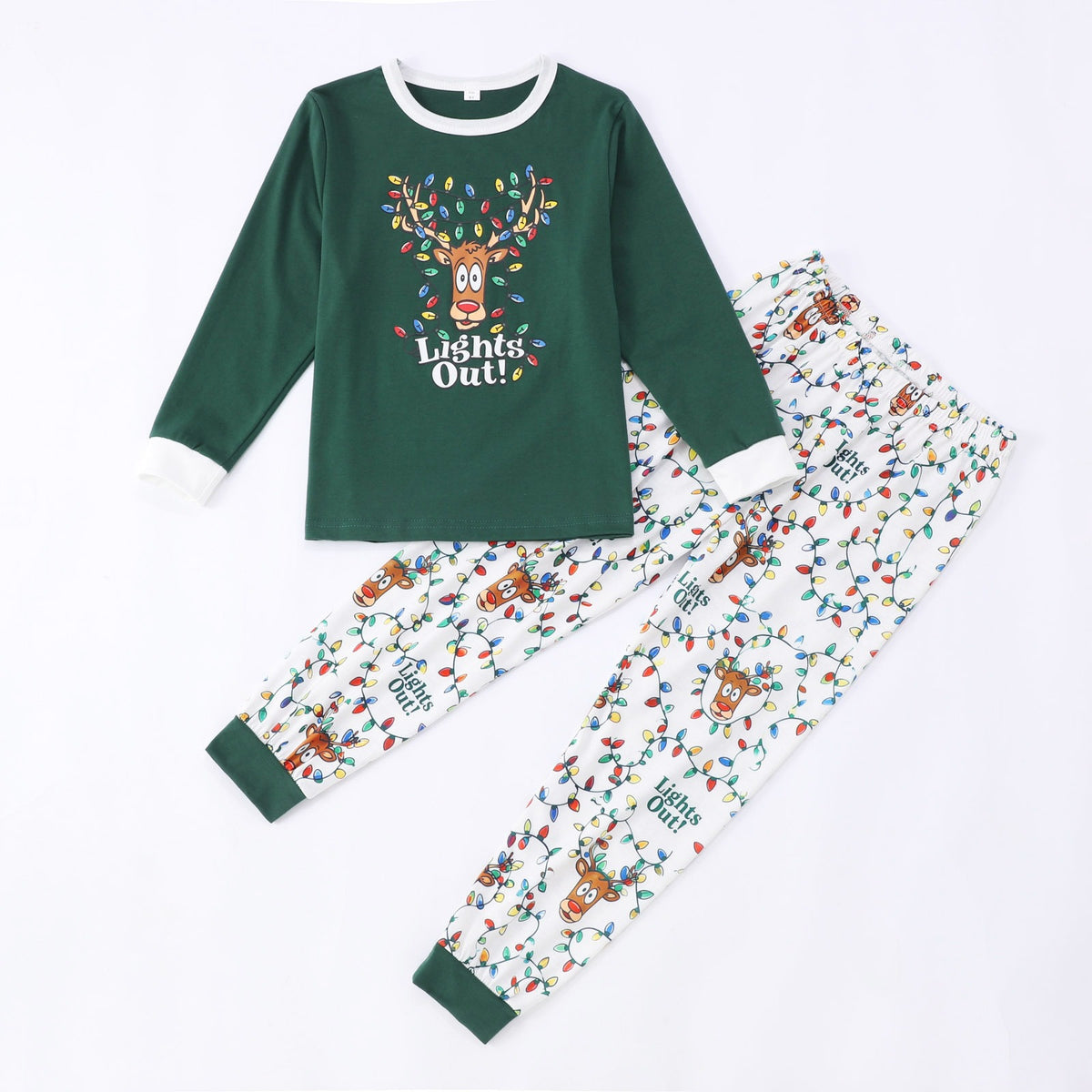 Light-Up Reindeer Family Matching Christmas Pajamas