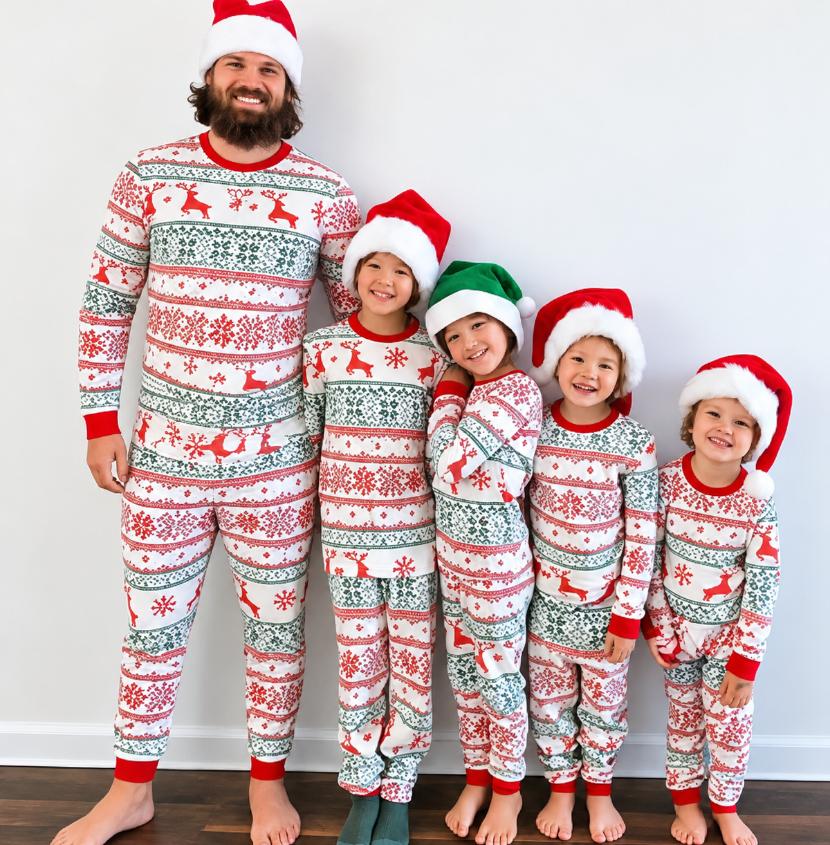 Classic Christmas Print Family Matching Pajamas Set