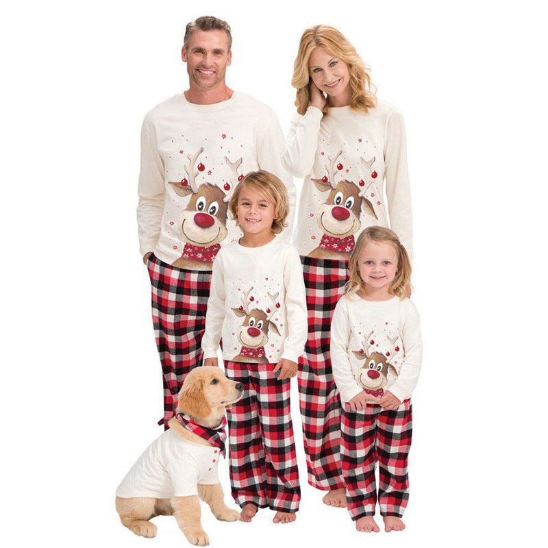 Christmas Reindeer Family Matching Christmas Pajamas for Adults, Kids & Pets