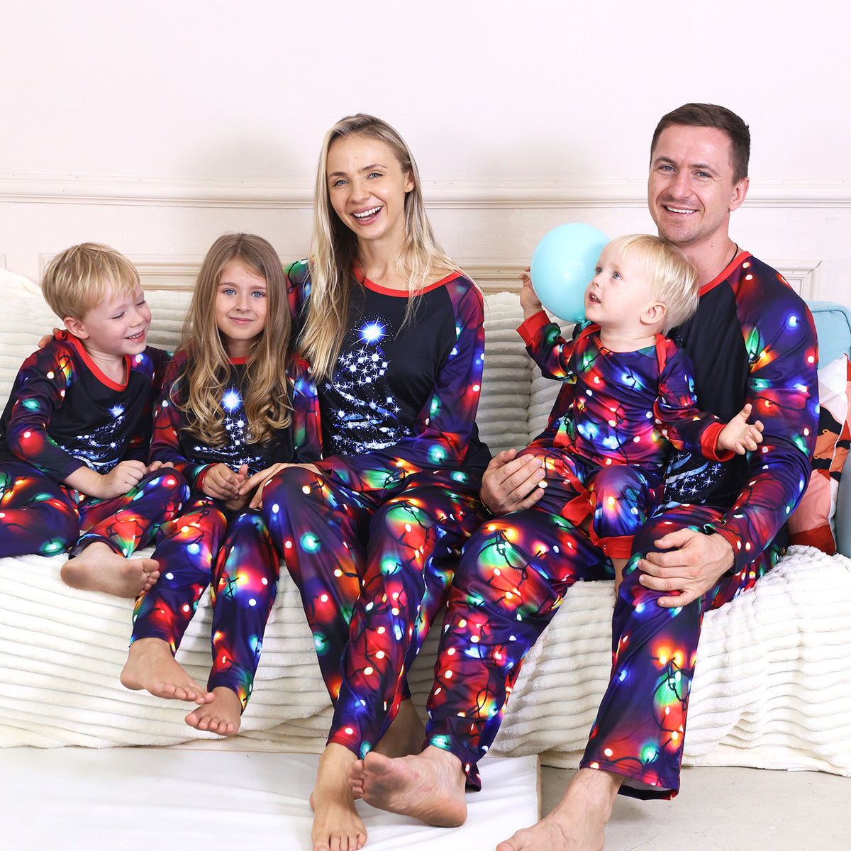 Light-Up Christmas Tree Family Matching Christmas Pajamas