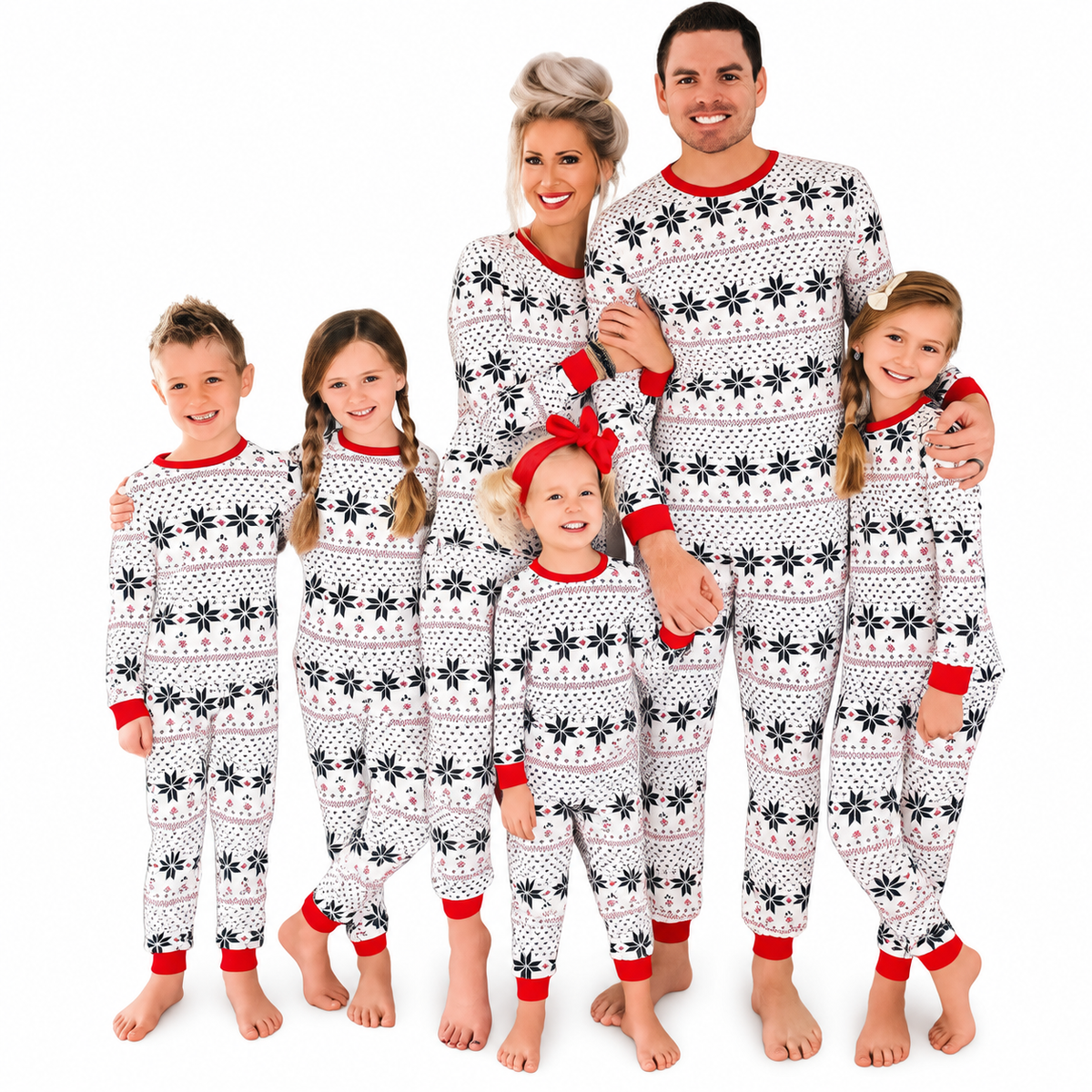 Christmas Fair Isle Print Family Matching Christmas Pajamas