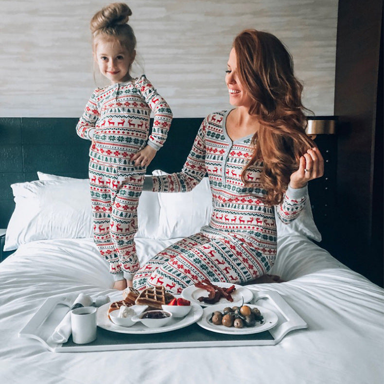 Reindeer & Snowflake Family Matching Christmas Pajamas