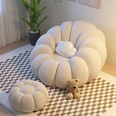 Nordic Lazy Pumpkin Chair | Small Reclining Tatami Sofa for Leisure & Living Room