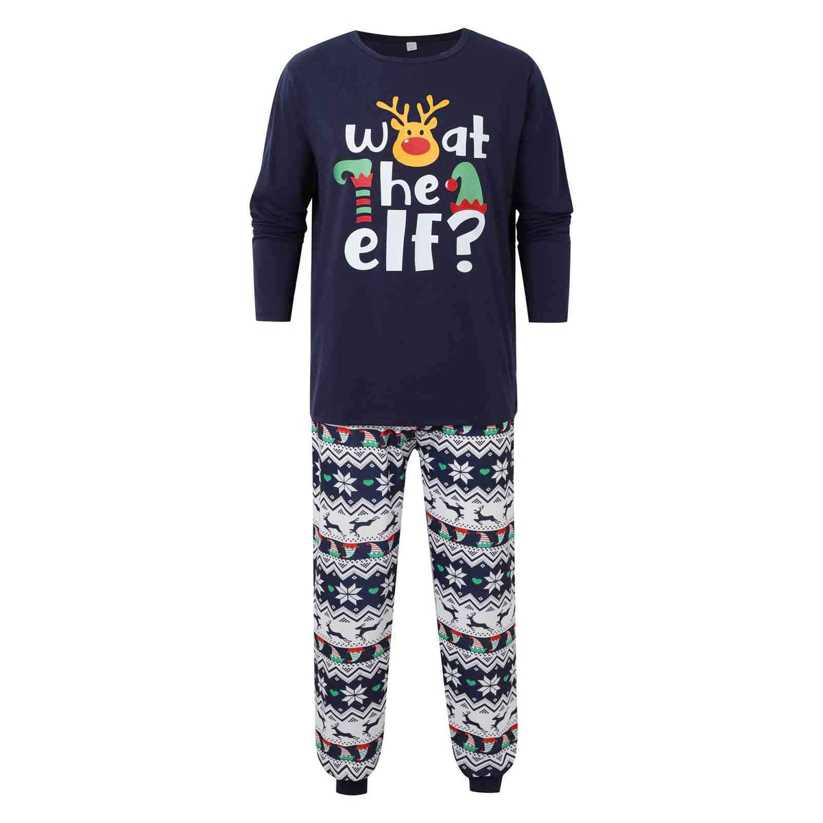Christmas Letter Print Family Matching Christmas Pajamas