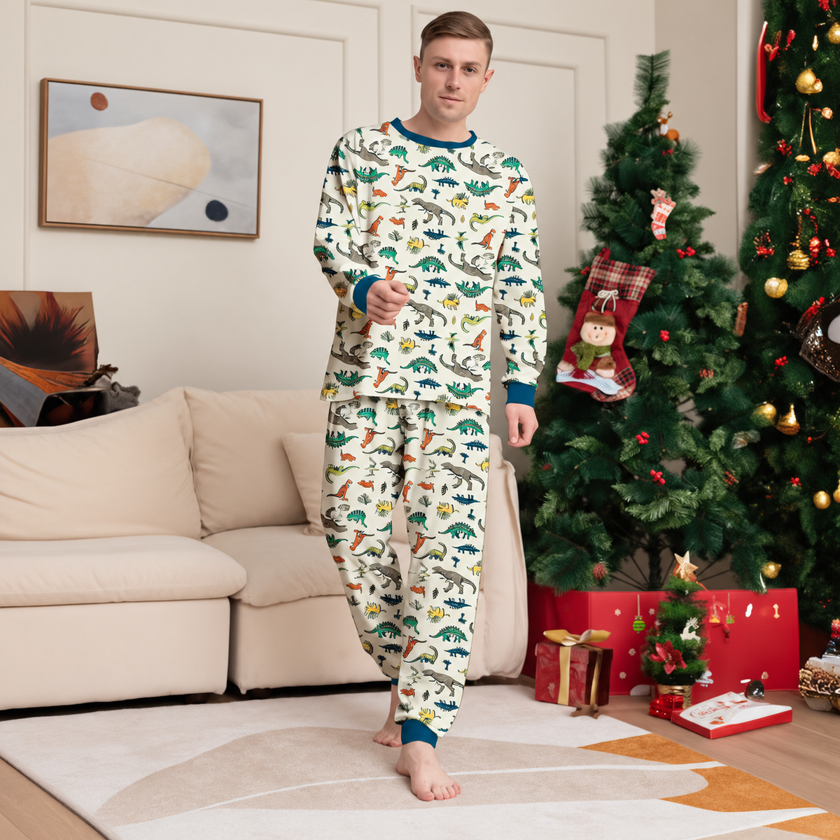 Animal & Dinosaur Print Family Matching Pajamas