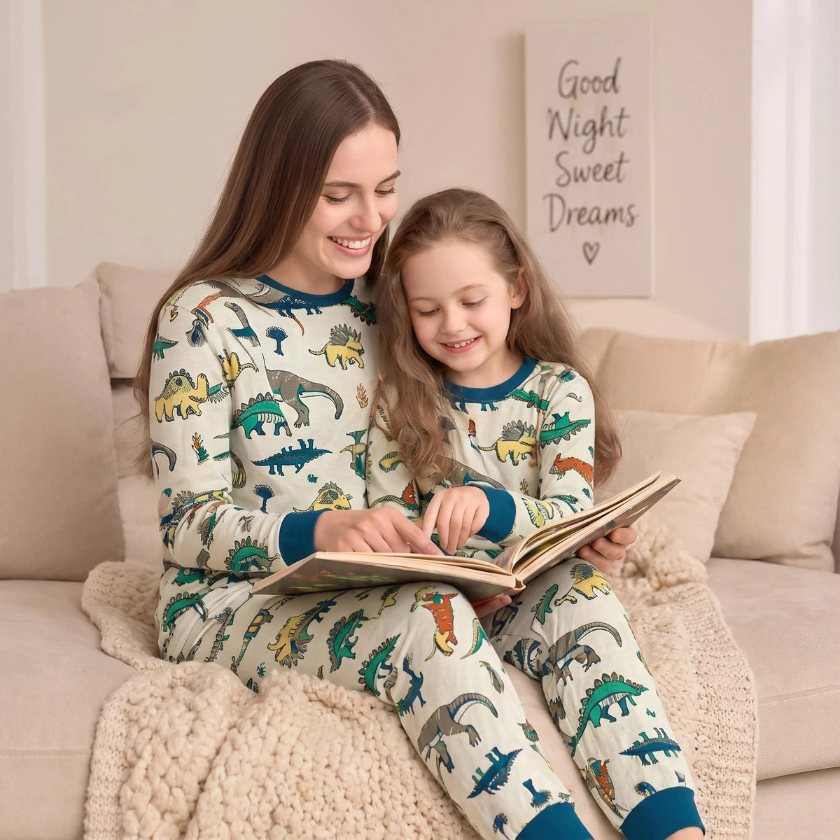 Animal & Dinosaur Print Family Matching Pajamas