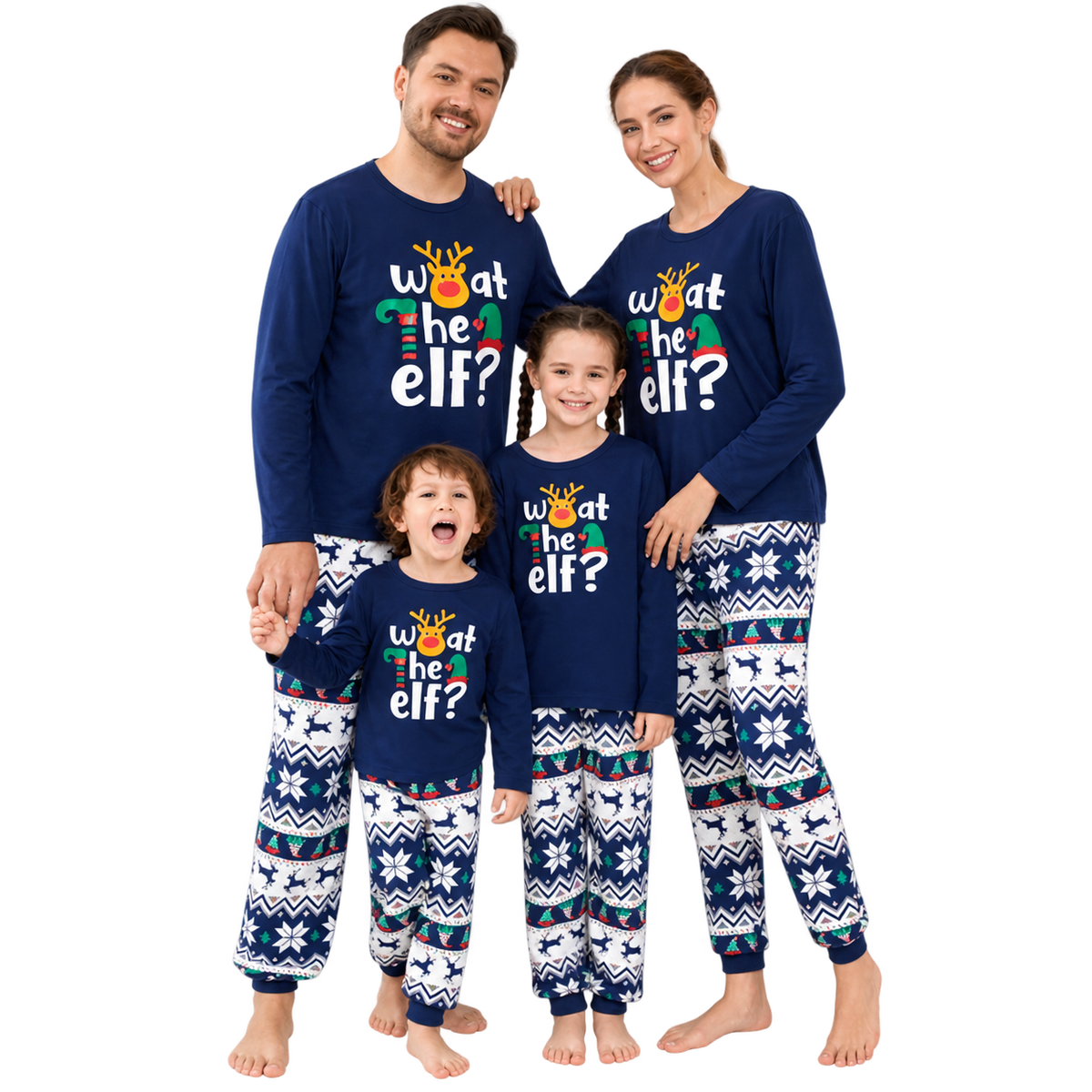 Christmas Letter Print Family Matching Christmas Pajamas