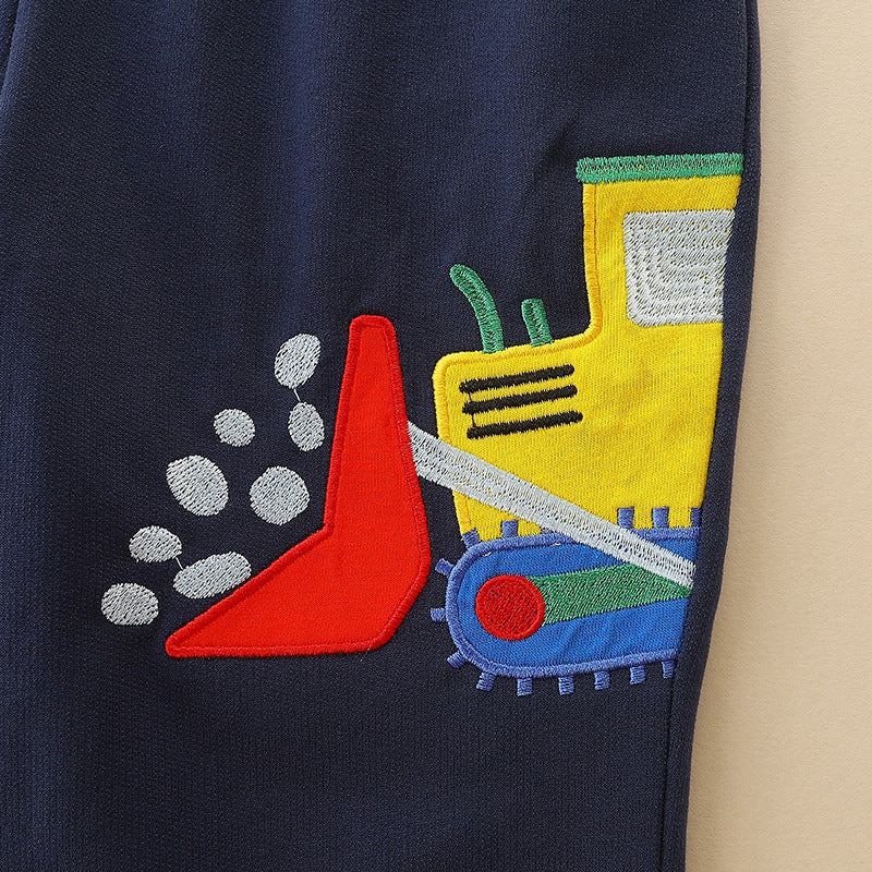 Kids' Excavator Embroidered Jogger Pants