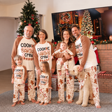Gingerbread Cookie Baking Crew Family Matching Pajamas