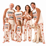 Gingerbread Cookie Baking Crew Family Matching Pajamas