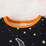 All-Over Pumpkin Print Long Sleeve Top & Pants Set