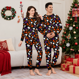 Little Devil Pumpkin Wizard Print Family Matching Halloween Pajamas
