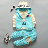 Cute Bear 3-Piece Outfit Set for Babies & Toddlers