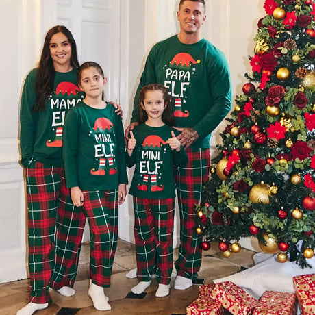 Mini Elf Family Matching Christmas Pajamas