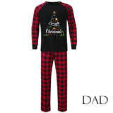 Red Plaid Christmas Tree Family Matching Christmas Pajamas for Adults, Kids & Pets