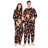 Little Devil Pumpkin Wizard Print Family Matching Halloween Pajamas