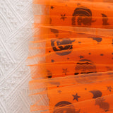 Pumpkin & Bat Print Tulle Princess Dress