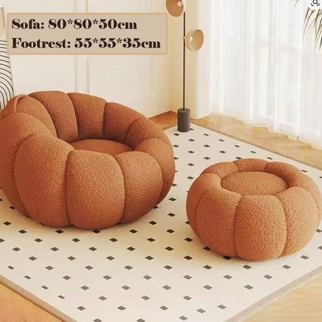 Nordic Lazy Pumpkin Chair | Small Reclining Tatami Sofa