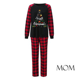 Red Plaid Christmas Tree Family Matching Christmas Pajamas for Adults, Kids & Pets