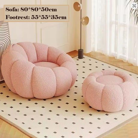 Nordic Lazy Pumpkin Chair | Small Reclining Tatami Sofa