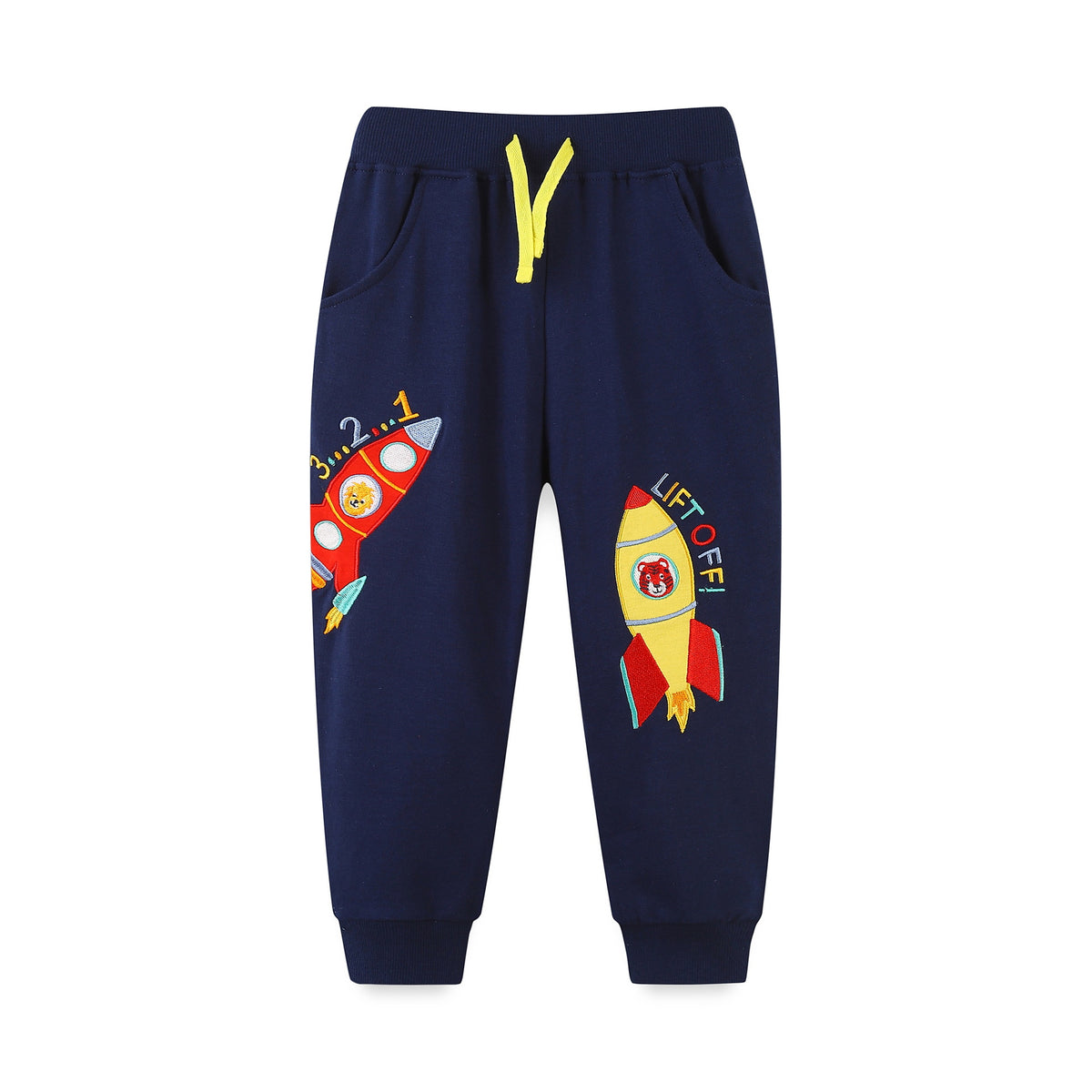 Kids' Rocket Embroidered Jogger Pants