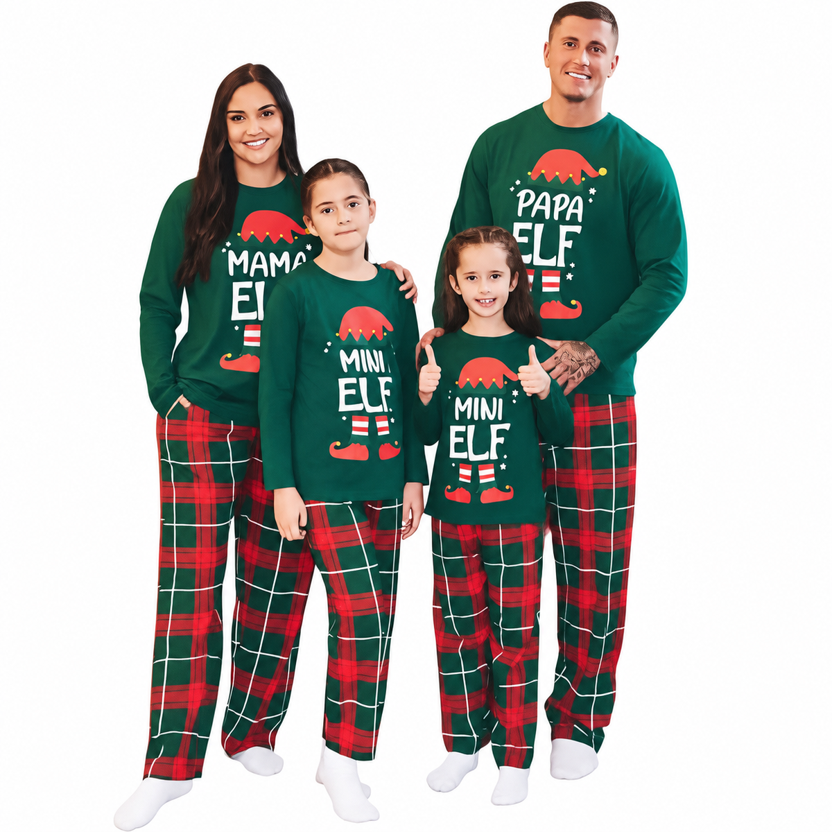 Mini Elf Family Matching Christmas Pajamas