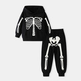 Glow Skeleton Halloween Two-Piece Set
