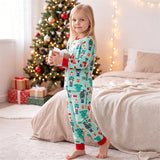 Christmas Nutcracker & Tree Print Family Matching Pajamas