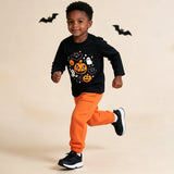 Glow-in-the-Dark Halloween Pumpkin Ghost Pullover Hoodie