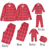 Classic Red & Black Plaid Family Matching Christmas Pajamas