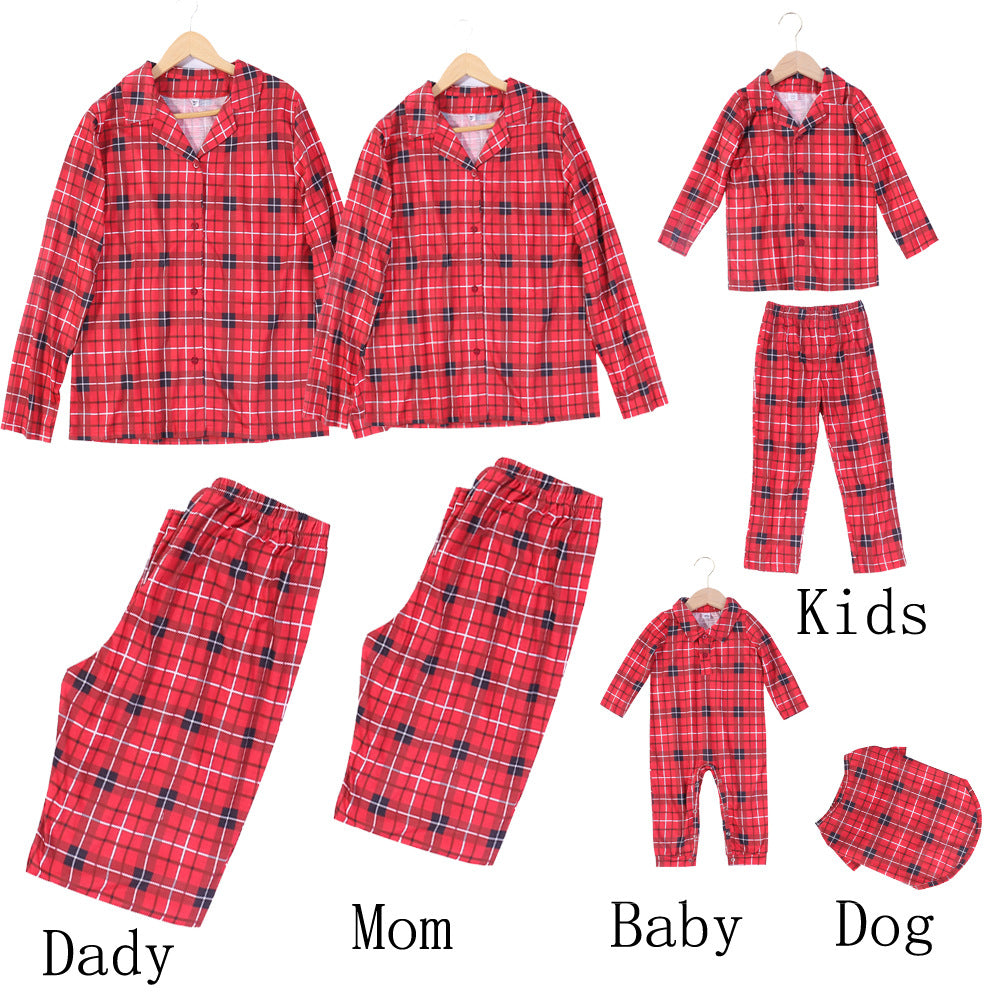 Classic Red & Black Plaid Family Matching Christmas Pajamas