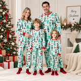 Christmas Nutcracker & Tree Print Family Matching Pajamas