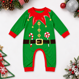Festive Elf Family Matching Pajamas