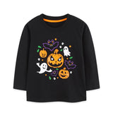 Glow-in-the-Dark Halloween Pumpkin Ghost Pullover Hoodie