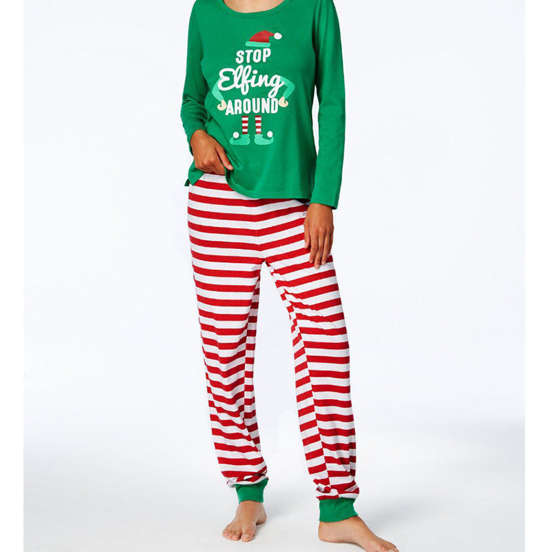 STOPElfingAROUND Prints Family Matching Christmas Pajamas for Adults, Kids & Pets
