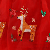 Girls' Christmas Reindeer Tulle Dress