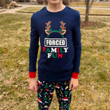 Christmas Hats Christmas Trees Print Family Matching Christmas Pajamas