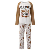 Gingerbread Cookie Baking Crew Family Matching Pajamas