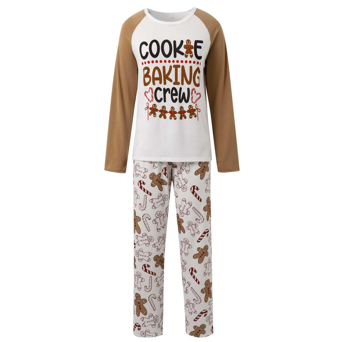 Gingerbread Cookie Baking Crew Family Matching Pajamas