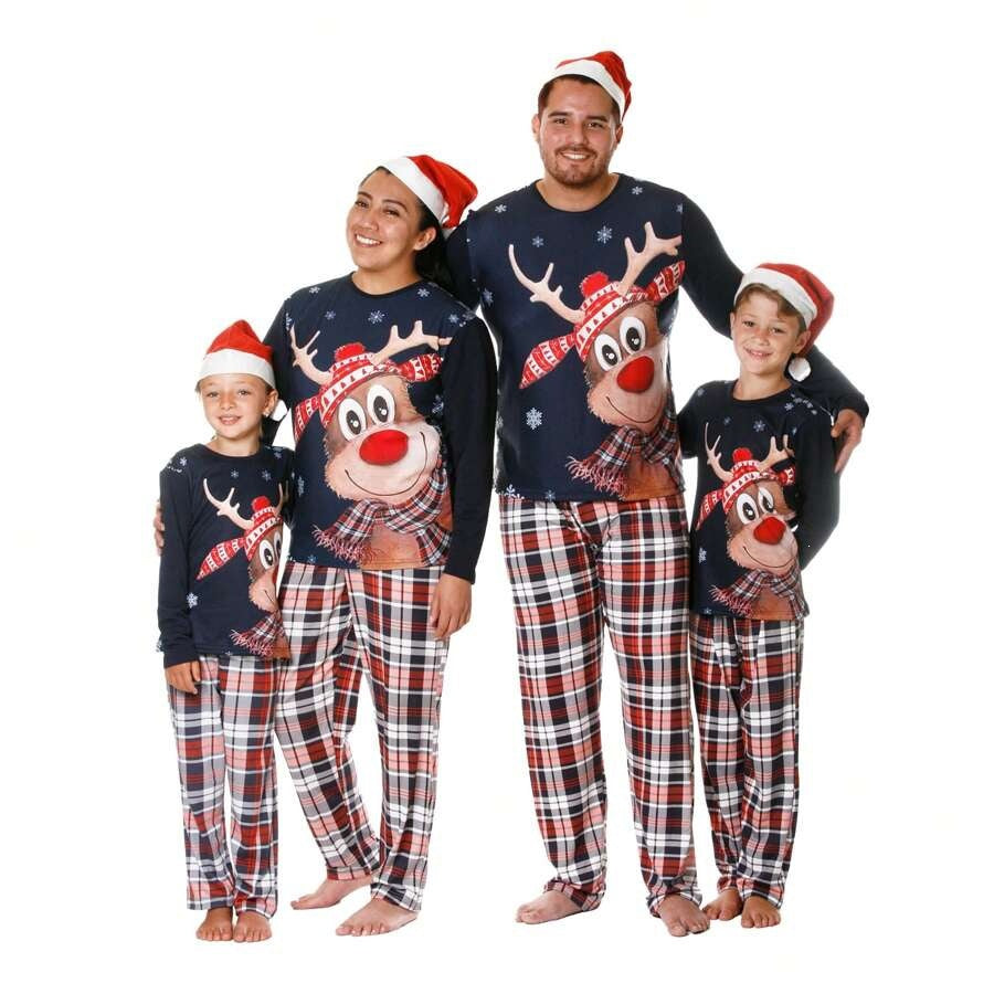 Reindeer Family Matching Christmas Pajamas
