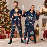 Christmas Hats Christmas Trees Print Family Matching Christmas Pajamas