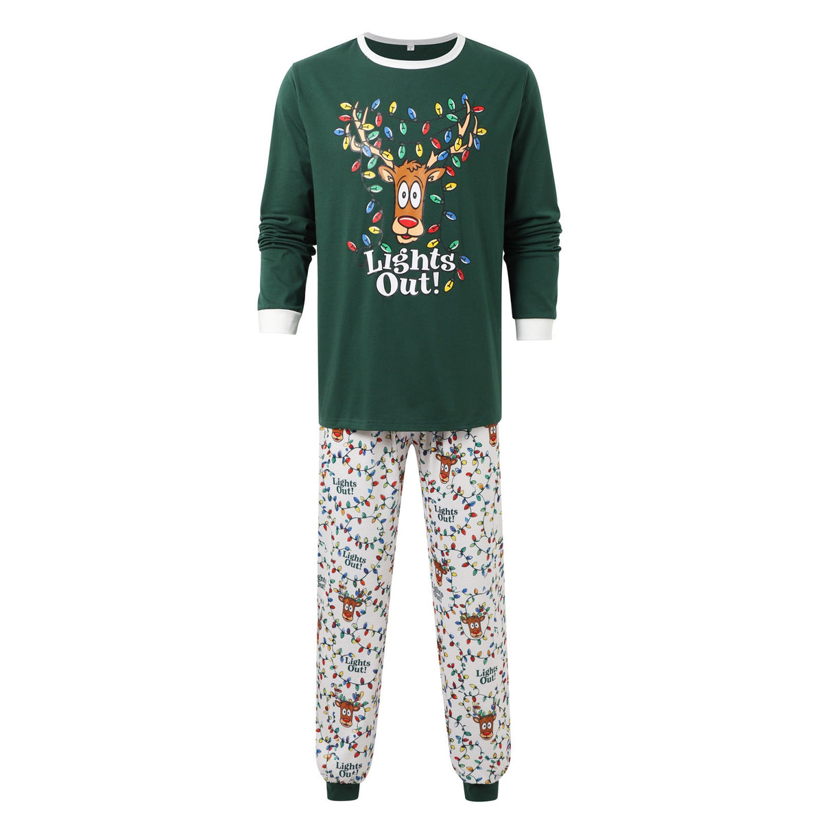Light-Up Reindeer Family Matching Christmas Pajamas