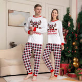 Reindeer Plaid Family Matching Pajamas
