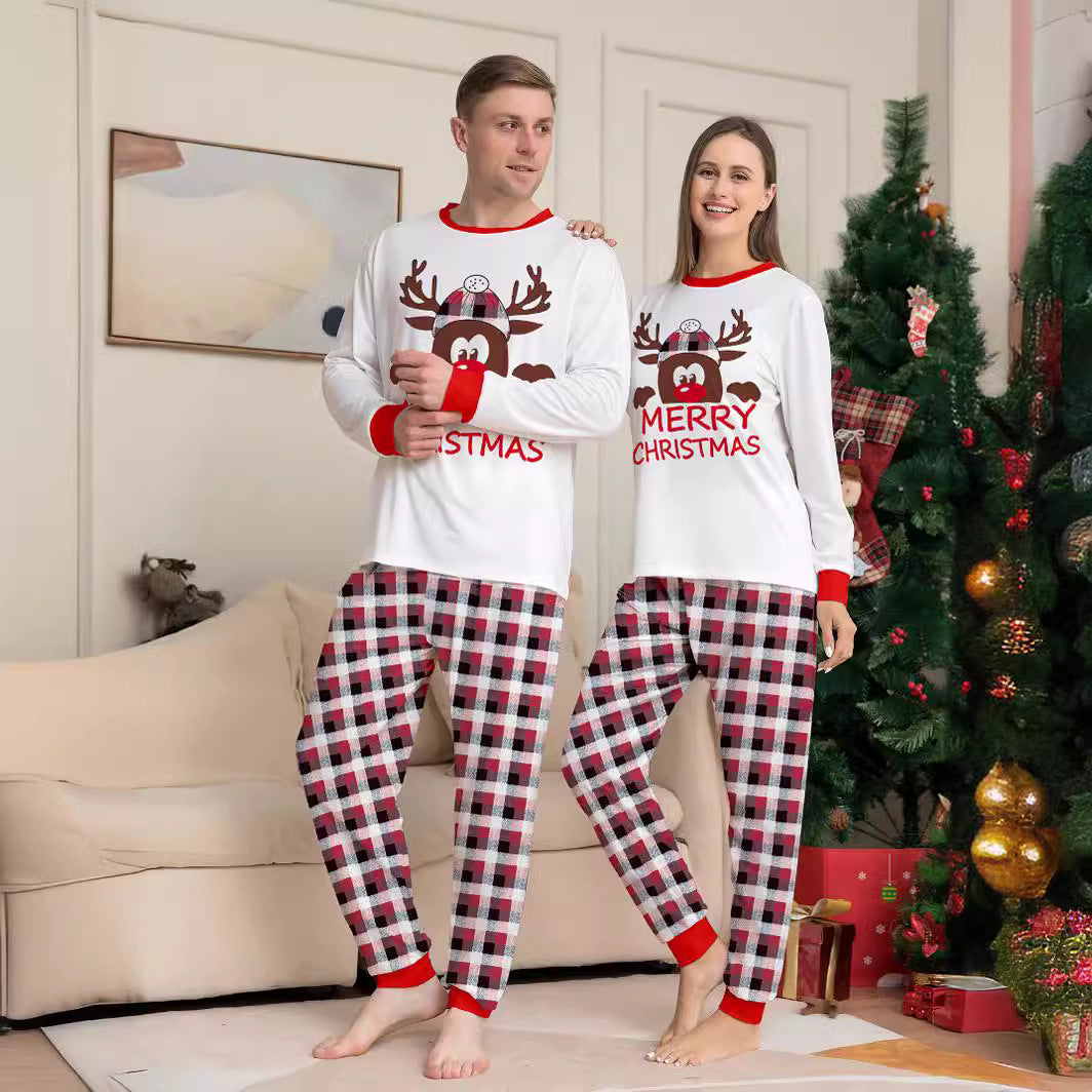 Reindeer Plaid Family Matching Pajamas