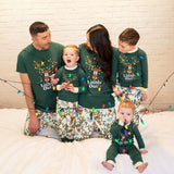 Light-Up Reindeer Family Matching Christmas Pajamas