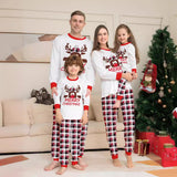 Reindeer Plaid Family Matching Pajamas