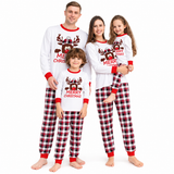 Reindeer Plaid Family Matching Pajamas