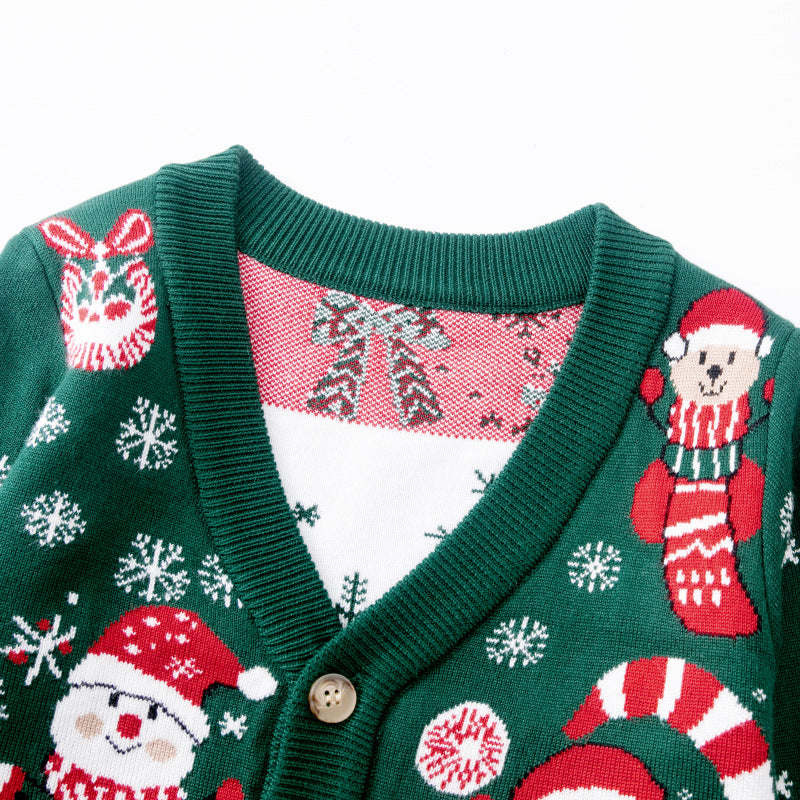 Boys & Girls' Christmas Knit Cardigan